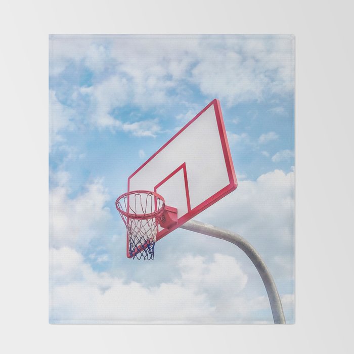 Basketball Court | Venice Beach, Los Angeles, California Throw Blanket Gallery Image 2