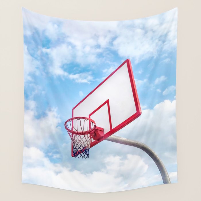 Basketball Court | Venice Beach, Los Angeles, California Wall Tapestry Gallery Image 4