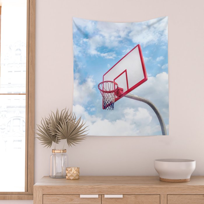 Basketball Court | Venice Beach, Los Angeles, California Wall Tapestry Gallery Image 2