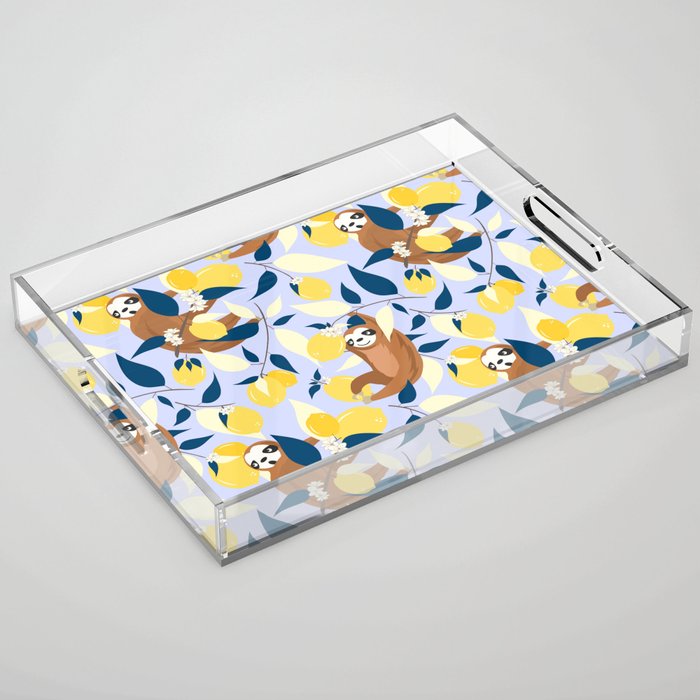 Sloth & Lemons Hangout Acrylic Tray Gallery Image 1