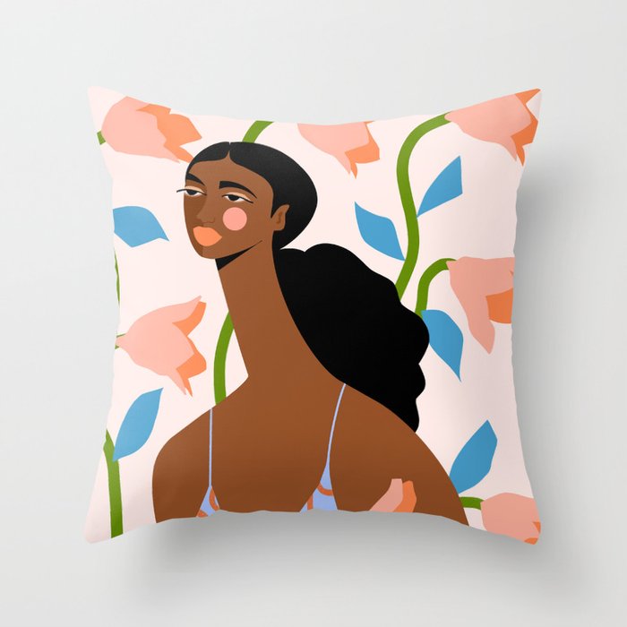 Abstract Dress Throw Pillow Gallery Image 6