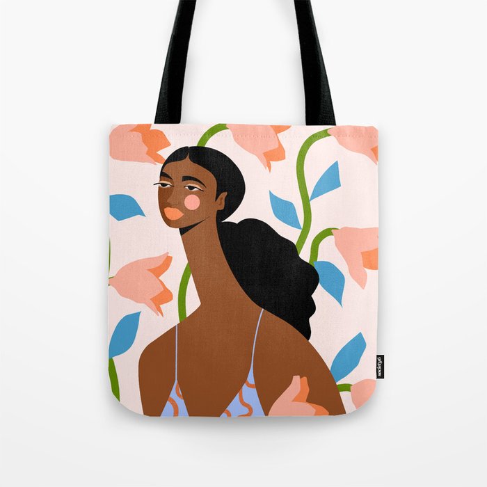 Abstract Dress Tote Bag Gallery Image 1