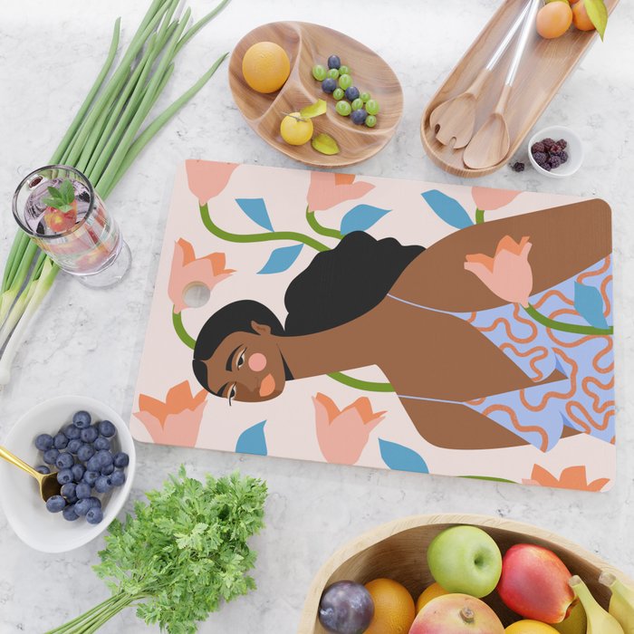 Abstract Dress Cutting Board Gallery Image 2