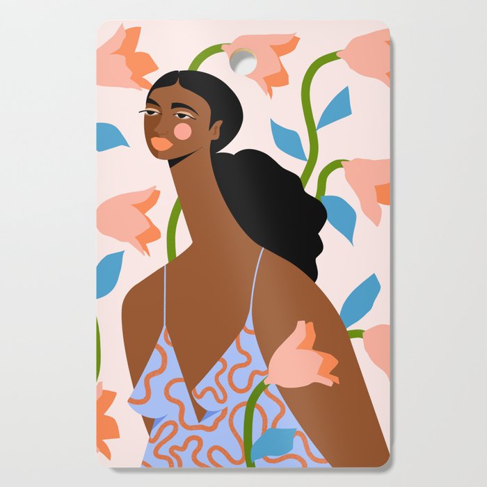 Abstract Dress Cutting Board Gallery Image 1