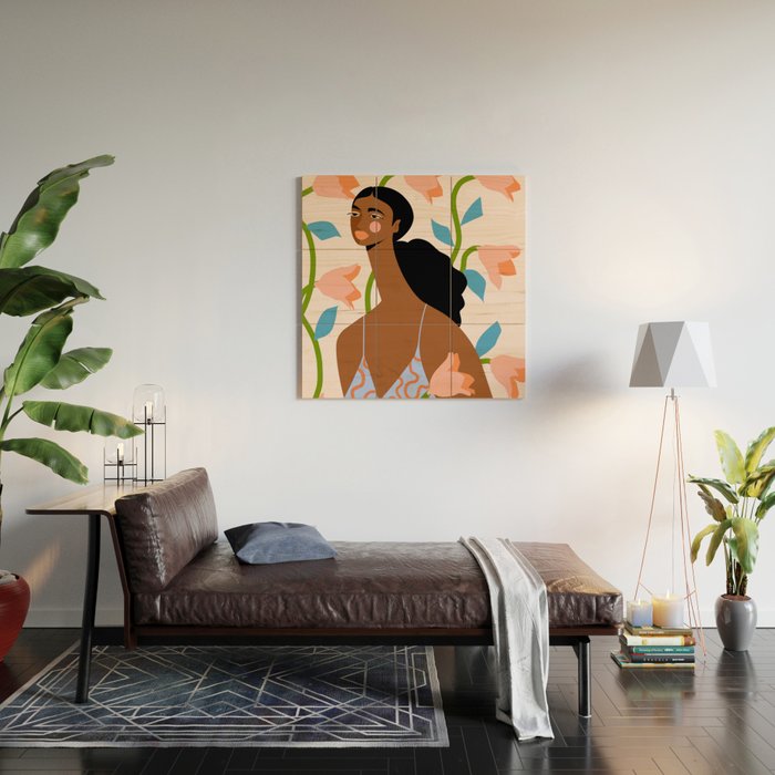 Abstract Dress Wood Wall Art Gallery Image 2