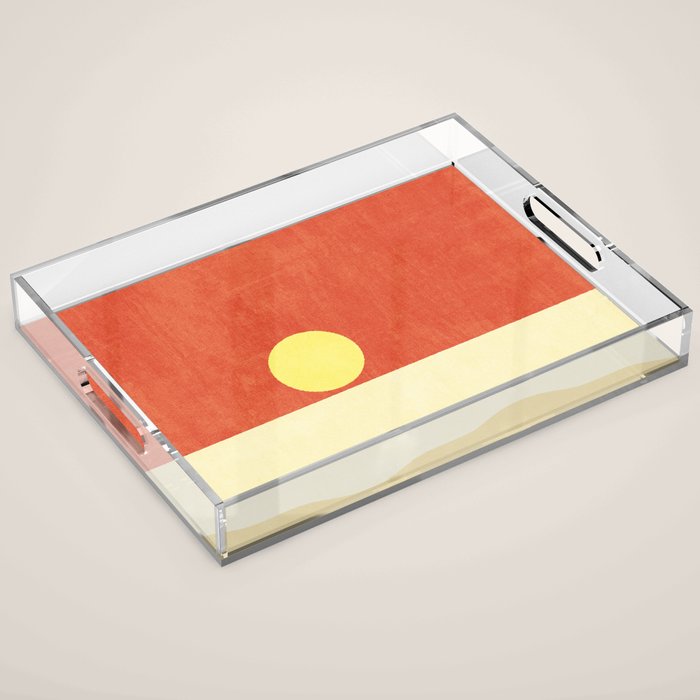 LANDSHAPES / Beach - Sunset Acrylic Tray Gallery Image 1