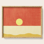LANDSHAPES / Beach - Sunset Serving Tray Gallery Image 1