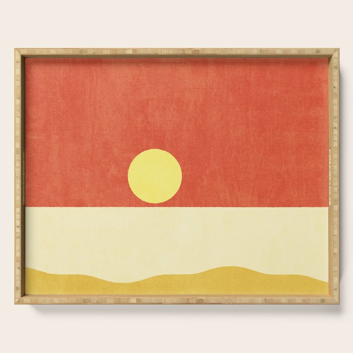 LANDSHAPES / Beach - Sunset Serving Tray Gallery Image 1