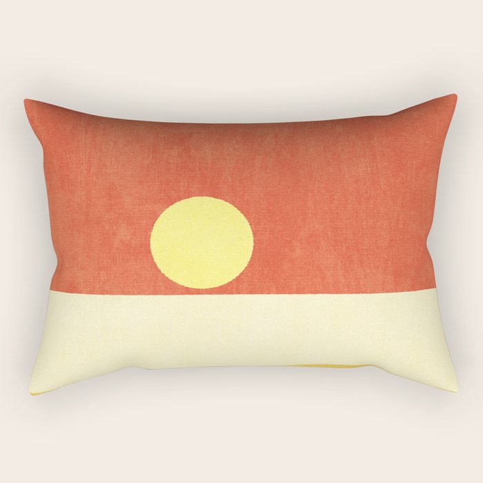 LANDSHAPES / Beach - Sunset Rectangular Pillow Gallery Image 1
