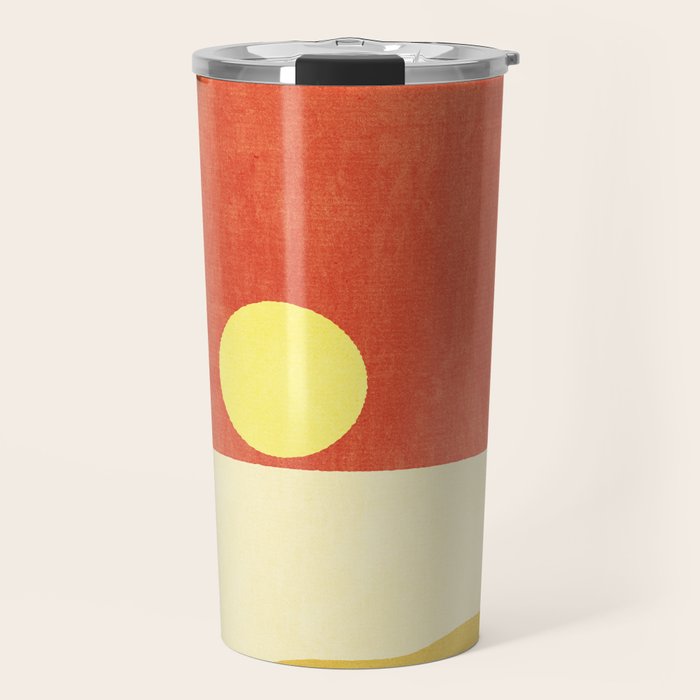 LANDSHAPES / Beach - Sunset Travel Mug Gallery Image 1