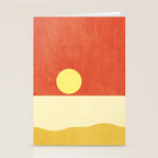 LANDSHAPES / Beach - Sunset Stationery Card Gallery Image 2