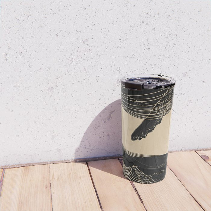 Modern Minimalist Abstract Whales 1 Travel Mug Gallery Image 4