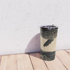Modern Minimalist Abstract Whales 1 Travel Mug Gallery Image 4