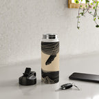 Modern Minimalist Abstract Whales 1 Water Bottle Gallery Image 4