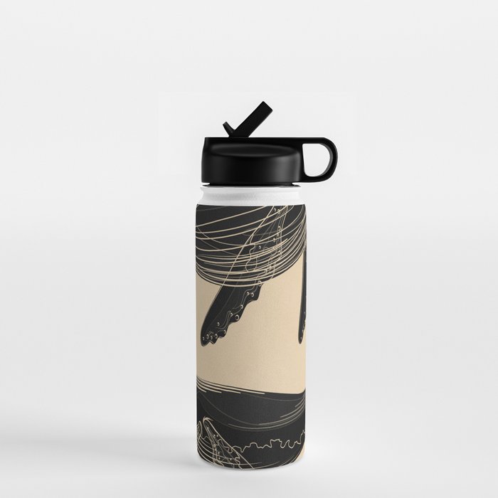 Modern Minimalist Abstract Whales 1 Water Bottle Gallery Image 1