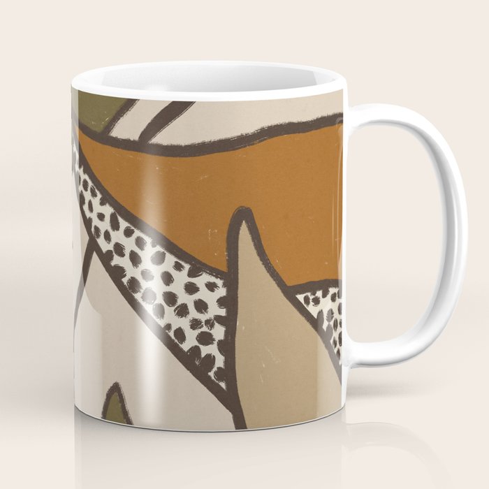 Patterned Tropical Leaves #2 Coffee Mug Gallery Image 1