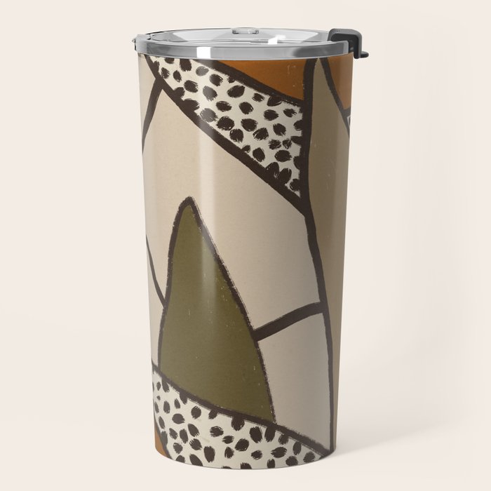 Patterned Tropical Leaves #2 Travel Mug Gallery Image 2