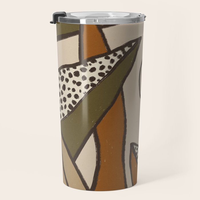 Patterned Tropical Leaves #2 Travel Mug Gallery Image 3