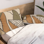 Patterned Tropical Leaves #2 Pillow Sham Gallery Image 2