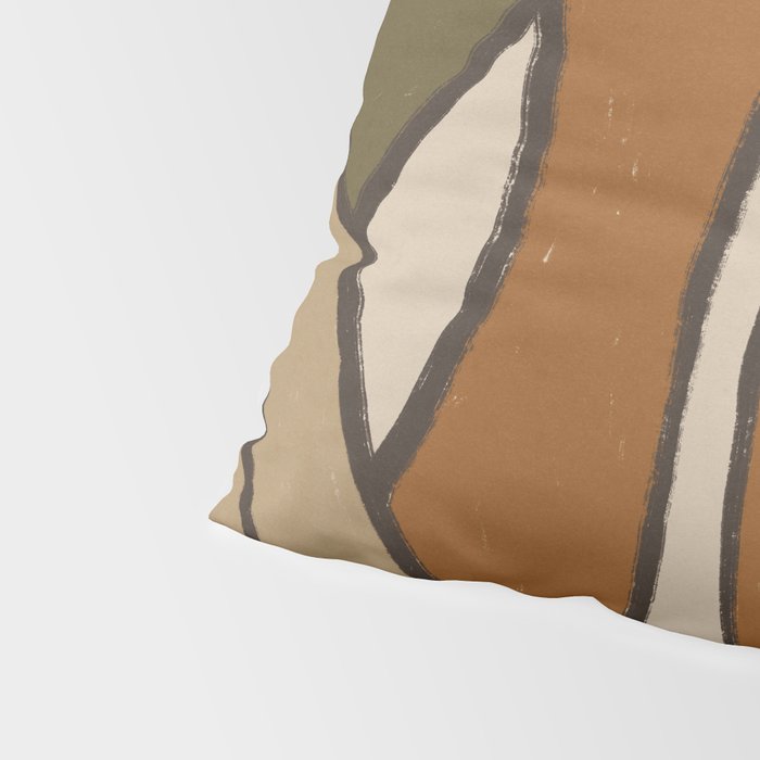 Patterned Tropical Leaves #2 Pillow Sham Gallery Image 4