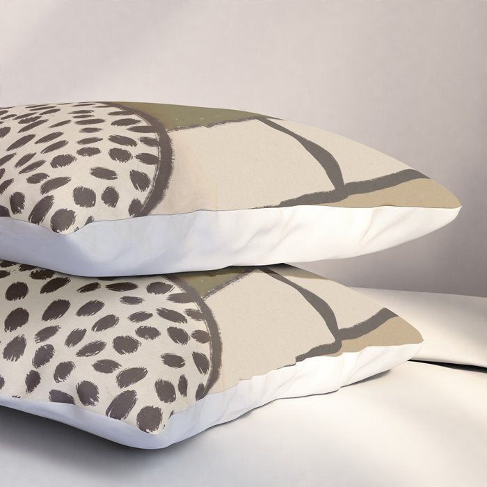 Patterned Tropical Leaves #2 Pillow Sham Gallery Image 3