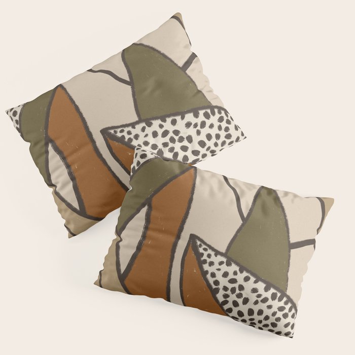 Patterned Tropical Leaves #2 Pillow Sham Gallery Image 3