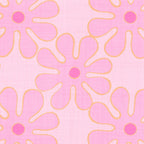 Pink Floral 70s Style Groovy Flowers Coffee Mug Gallery Image 2