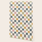 Retro Country Earthy Chequered board Wallpaper Gallery Image 2