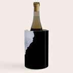 Waves crashing on a black sand beach - Minimal Landscape Photography Wine Chiller Gallery Image 3