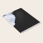 Waves crashing on a black sand beach - Minimal Landscape Photography Notebook Gallery Image 2