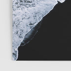 Waves crashing on a black sand beach - Minimal Landscape Photography Poster Gallery Image 3