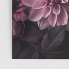 Dark Pink Moody Dahlias And Peonies Poster Gallery Image 3
