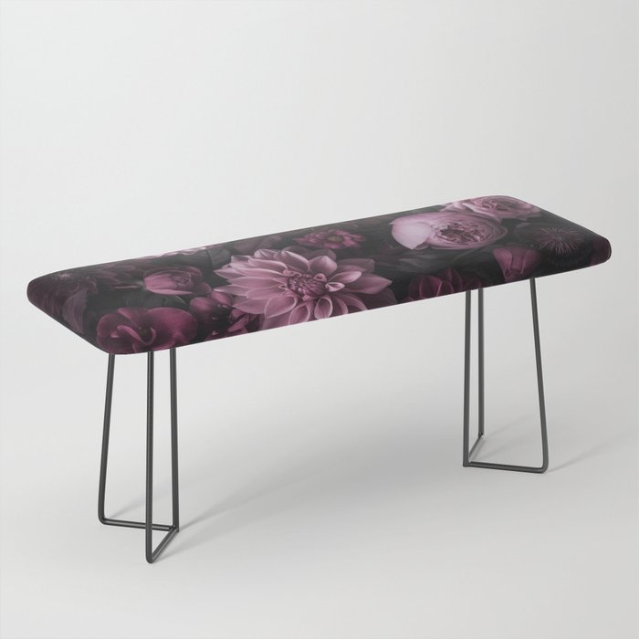 Dark Pink Moody Dahlias And Peonies Bench Gallery Image 1