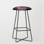 Dark Pink Moody Dahlias And Peonies Stool Gallery Image 1