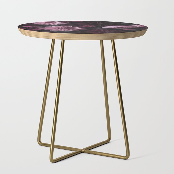 Dark Pink Moody Dahlias And Peonies Side Table Gallery Image 1