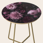 Dark Pink Moody Dahlias And Peonies Side Table Gallery Image 2