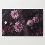Dark Pink Moody Dahlias And Peonies Cutting Board Gallery Image 1