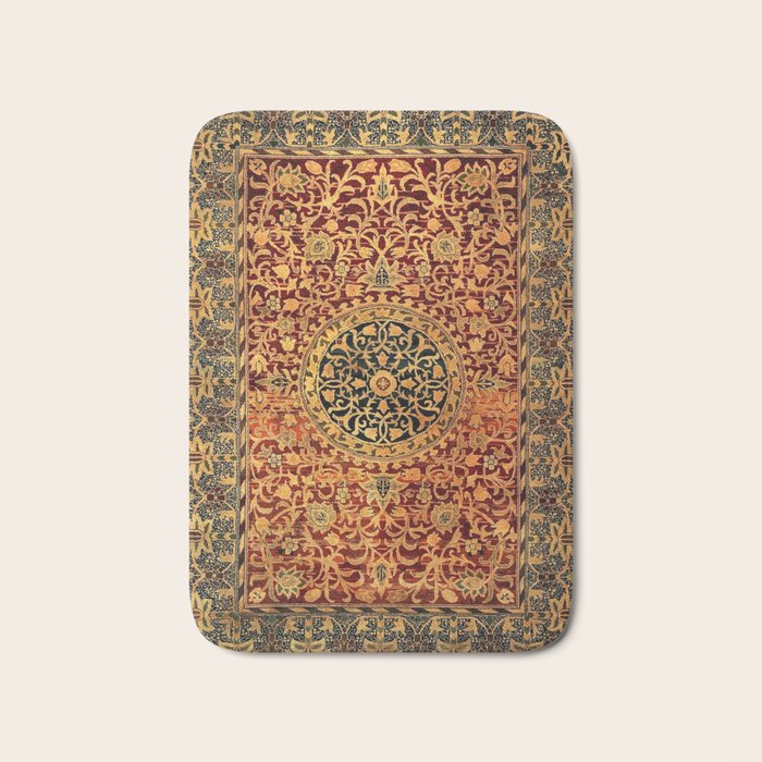 William Morris Vintage Persian Pattern 1887 Bath Mat Gallery Image 1