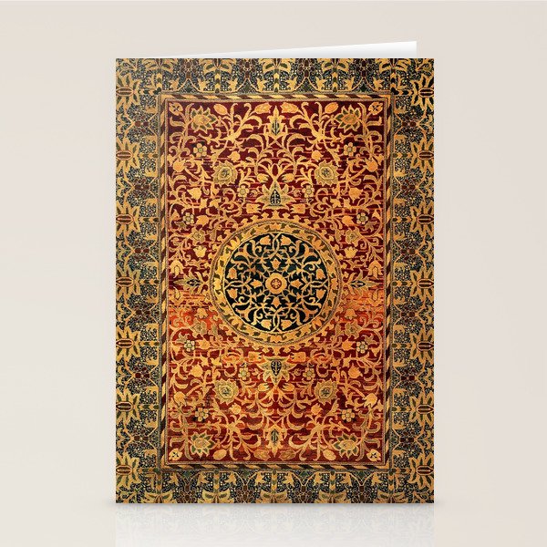 William Morris Vintage Persian Pattern 1887 Stationery Card Gallery Image 2