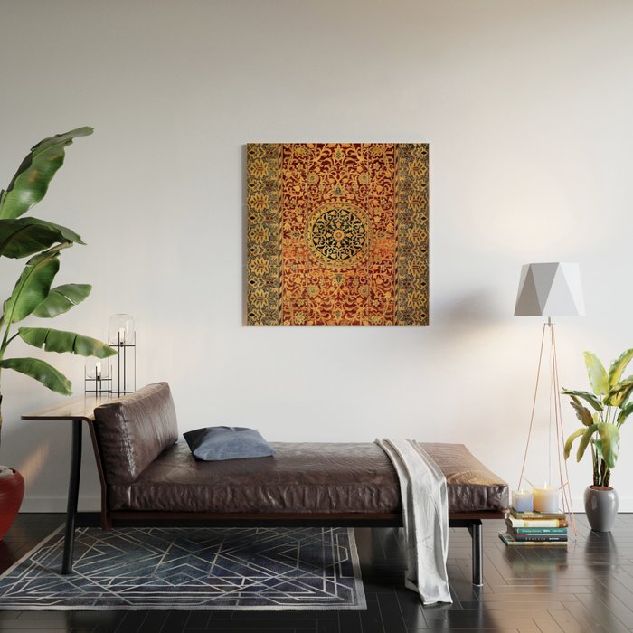 William Morris Vintage Persian Pattern 1887 Wood Wall Art Gallery Image 2