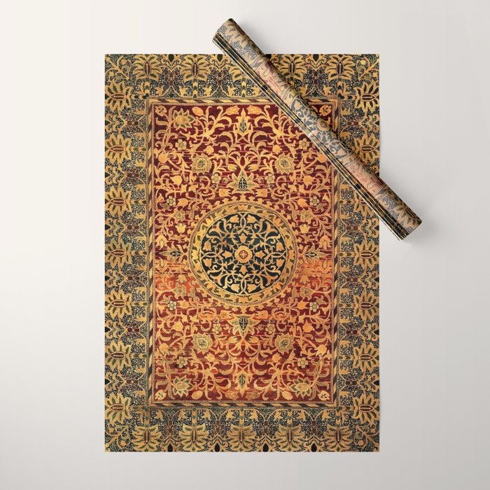 William Morris Vintage Persian Pattern 1887 Wrapping Paper Gallery Image 1