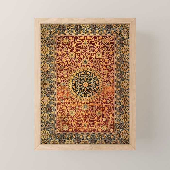 William Morris Vintage Persian Pattern 1887 Mini Art Print Gallery Image 1