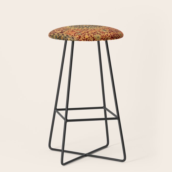 William Morris Vintage Persian Pattern 1887 Stool Gallery Image 1