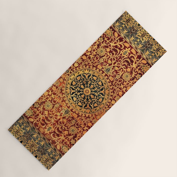 William Morris Vintage Persian Pattern 1887 Yoga Mat Gallery Image 1