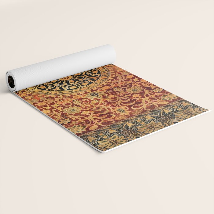 William Morris Vintage Persian Pattern 1887 Yoga Mat Gallery Image 2