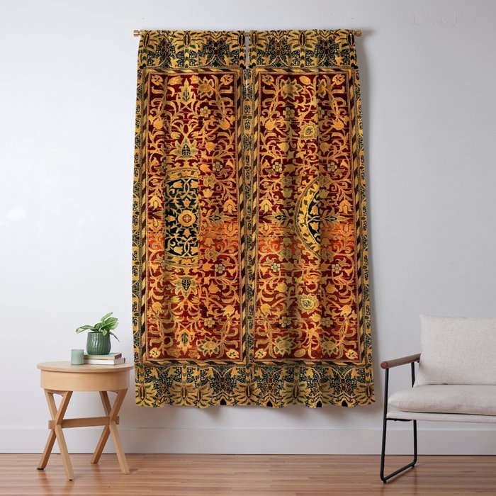 William Morris Vintage Persian Pattern 1887 Window Curtain Gallery Image 5