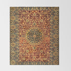 William Morris Vintage Persian Pattern 1887 Throw Blanket Gallery Image 2