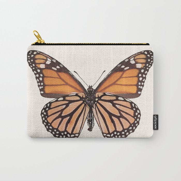 Monarch Butterfly (Danaus Plexippus) Carry All Pouch Gallery Image 1