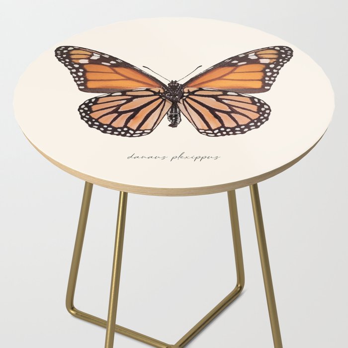Monarch Butterfly (Danaus Plexippus) Side Table Gallery Image 2