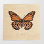 Monarch Butterfly (Danaus Plexippus) Wood Wall Art Gallery Image 1